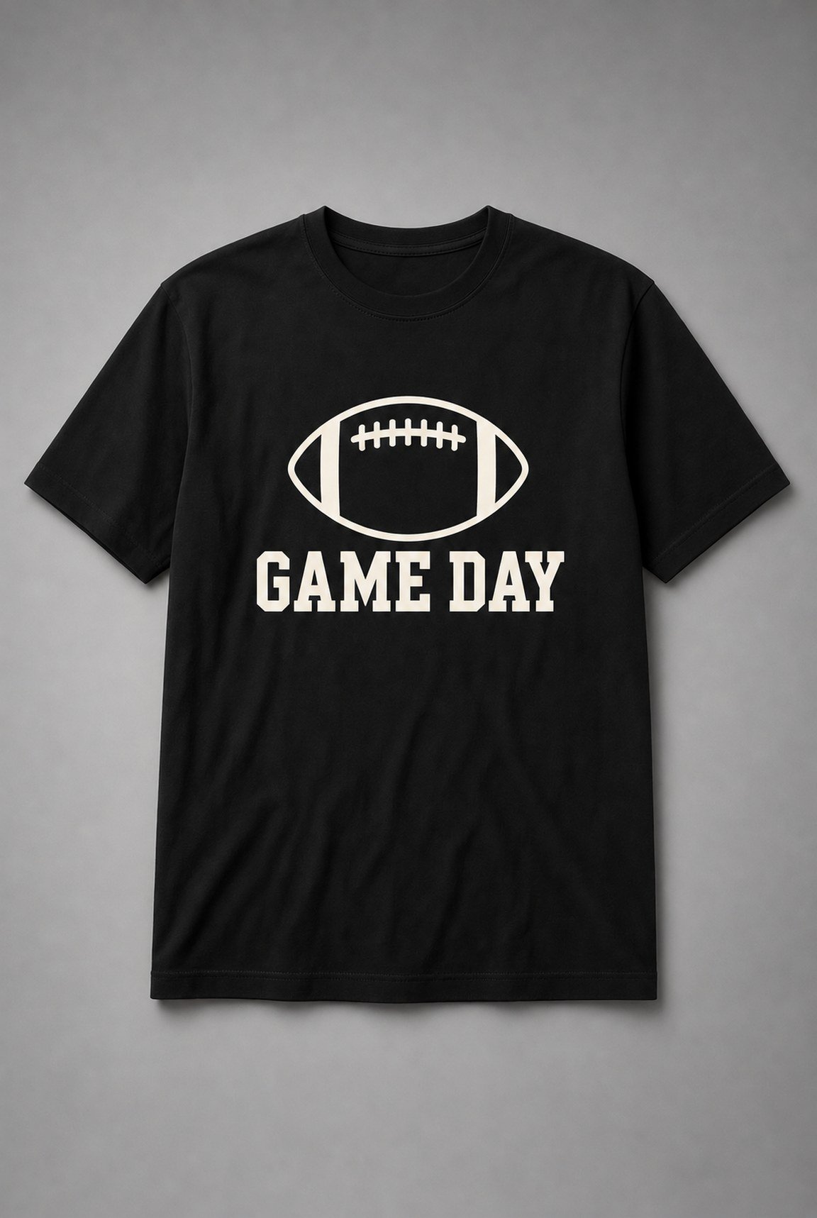 Game Day Football Laces Unisex T-Shirt - Black